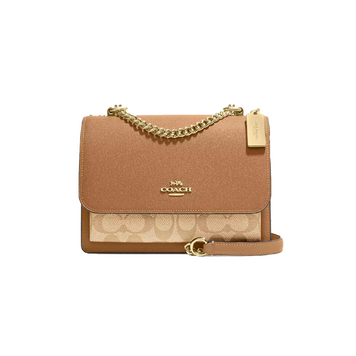 Сумка Coach Klare Crossbody Bag In Signature Canvas Gold/Lt Khaki/Lt Saddle 1079 фото