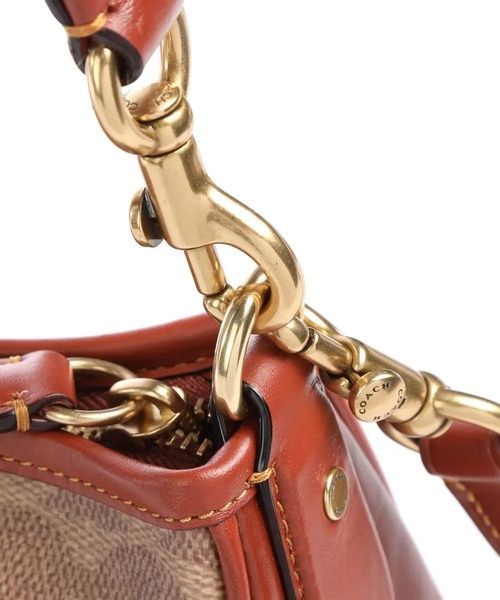 Сумка кожаная Coach Cary Schultertasche Canvas 1085 фото