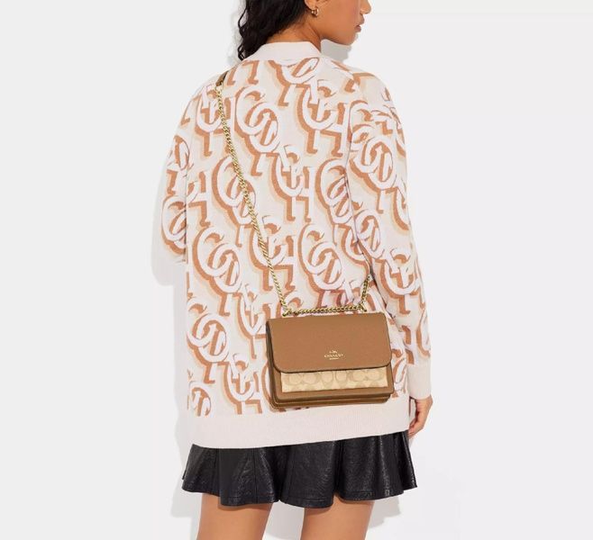 Сумка Coach Klare Crossbody Bag In Signature Canvas Gold/Lt Khaki/Lt Saddle 1079 фото