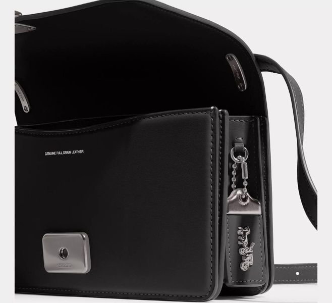 Сумка Coach Bandit Shoulder Bag чёрная 1058 фото