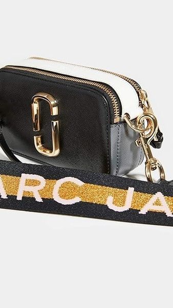 Кожаная сумка Marc Jacobs The Snapshot New Black Multi 1001 фото