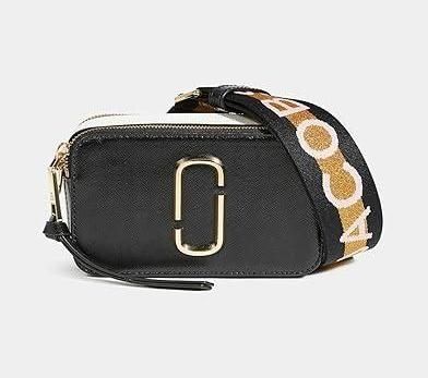 Кожаная сумка Marc Jacobs The Snapshot New Black Multi 1001 фото