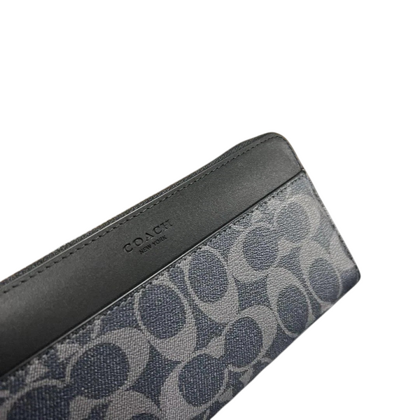 Кошелек Coach Accordion Wallet In Signature Canvas, Denim wc09041 фото