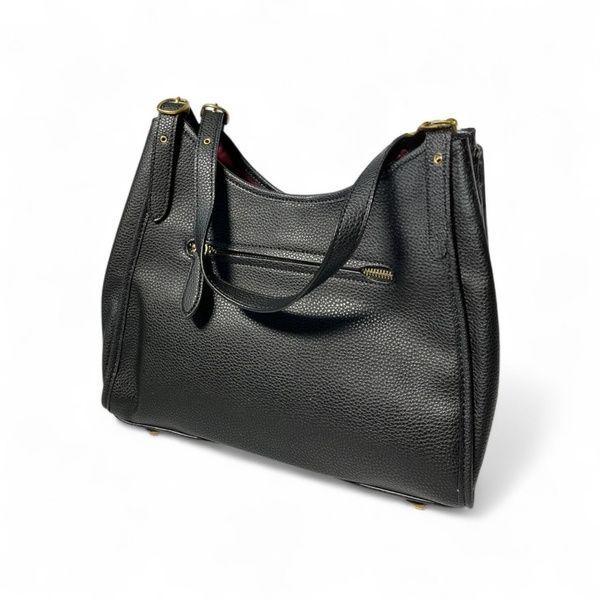 Сумка Coach Lori Hobo bag grained cow leather black 1049 фото