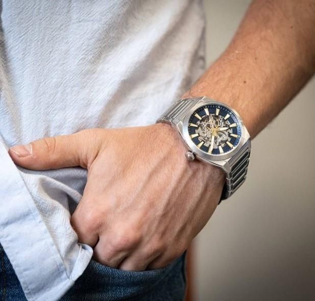 Мужские часы механические Fossil Everett ME3220 42 mm wtchs_29107 фото