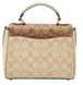 Жіноча шкіряна сумка Coach Morgan 21 Top Handle Satchel Gold / Light Khaki Chalk 480 фото 3