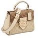 Жіноча шкіряна сумка Coach Morgan 21 Top Handle Satchel Gold / Light Khaki Chalk 480 фото 2