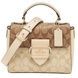 Жіноча шкіряна сумка Coach Morgan 21 Top Handle Satchel Gold / Light Khaki Chalk 480 фото 1