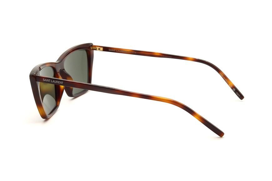 Сонцезахисні окуляри SAINT LAURENT 737 mica thin medium havanna and grey 1141 фото