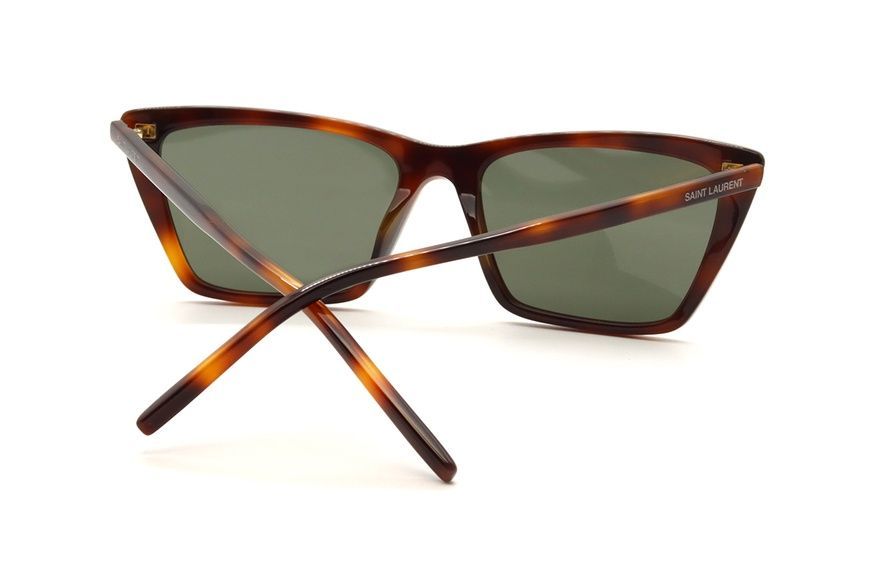 Сонцезахисні окуляри SAINT LAURENT 737 mica thin medium havanna and grey 1141 фото
