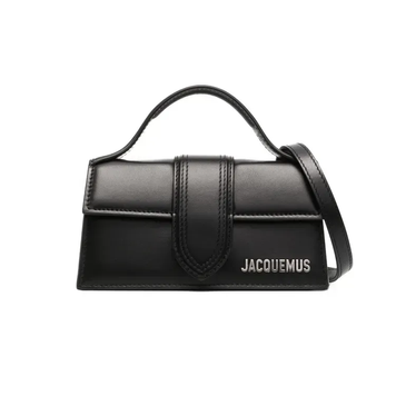 Женская сумка кожаная Jacquemus Le Grand Bambino Shoulder Bag черная (b12062) b12062 фото