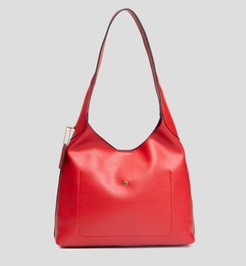 Жіноча шкіряна сумка Coach Brooklyn Shoulder Bag 28 Ruby Red 196395451630 фото