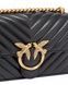Женская кожаная сумка Pinko Love One Classic Mini, чёрная b09043 фото 3