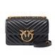 Женская кожаная сумка Pinko Love One Classic Mini, чёрная b09043 фото 1