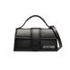 Женская сумка кожаная Jacquemus Le Grand Bambino Shoulder Bag черная (b12062) b12062 фото 1
