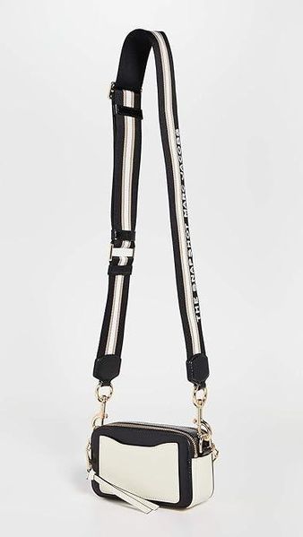 Кожаная сумка Marc Jacobs The Snapshot New Cloud White Multi 1015 фото