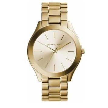 Часы Michael Kors Slim Runway MK3179 gold 105 фото