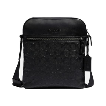 Сумка кожаная Coach Houston Black мужская 1069 фото