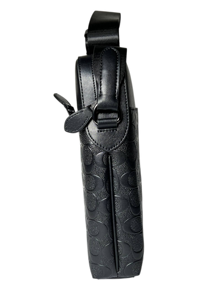 Сумка кожаная Coach Houston Black мужская 1069 фото