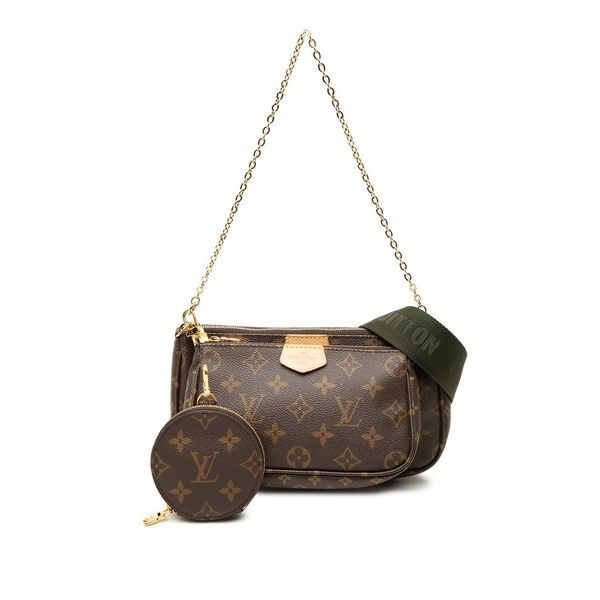 Сумка Louis Vuitton Multi Pochette Accessoires Monogram Canvas коричнева lv09 фото