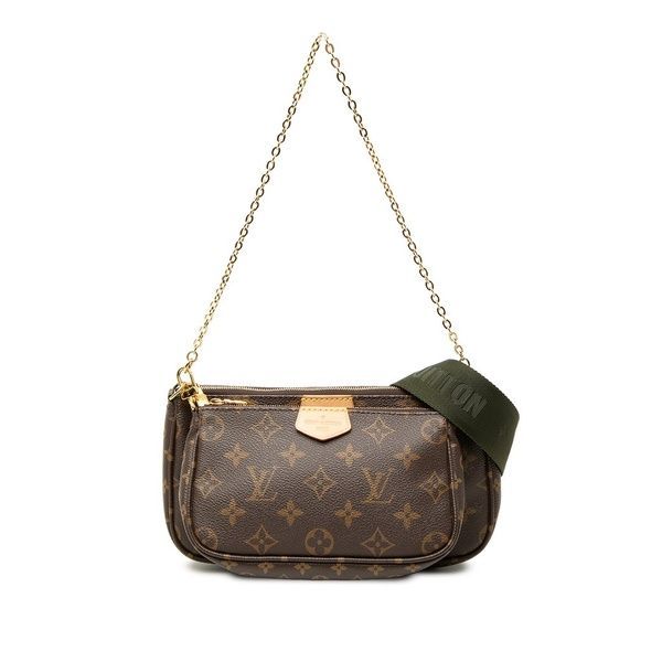 Сумка Louis Vuitton Multi Pochette Accessoires Monogram Canvas коричнева lv09 фото