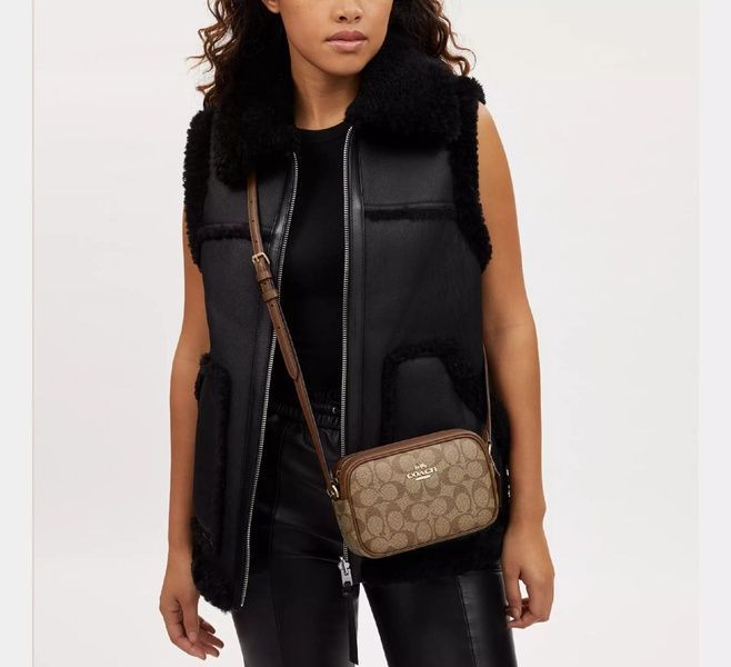 Сумка Coach Mini Jamie Camera Bag In Signature Canvas 1060 фото