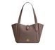 Сумка Coach Hadley Turnlock Tote Bag, pebbled leather/Gold/Dark Stone 196395775989 фото 1