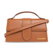 Женская сумка кожаная Jacquemus Le Grand Bambino Shoulder Bag коричневая (b12063) b12063 фото 1