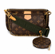 Сумка Louis Vuitton Multi Pochette Accessoires Monogram Canvas коричнева lv09 фото 1