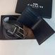 Подарочный набор Coach кожаный кошелек и ремень Boxed Wallet And Belt Set In Signature Canvas #3 889532138470 фото 2