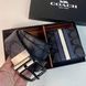 Подарочный набор Coach кожаный кошелек и ремень Boxed Wallet And Belt Set In Signature Canvas #3 889532138470 фото 3