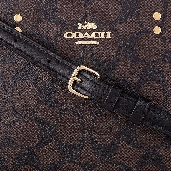 Сумка женская Coach Mini Lillie Carryall кожаная (0084) 193971659824 фото