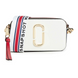 Кожаная сумка Marc Jacobs The Snapshot New Coconut Multi бело-красная 1020 фото 1